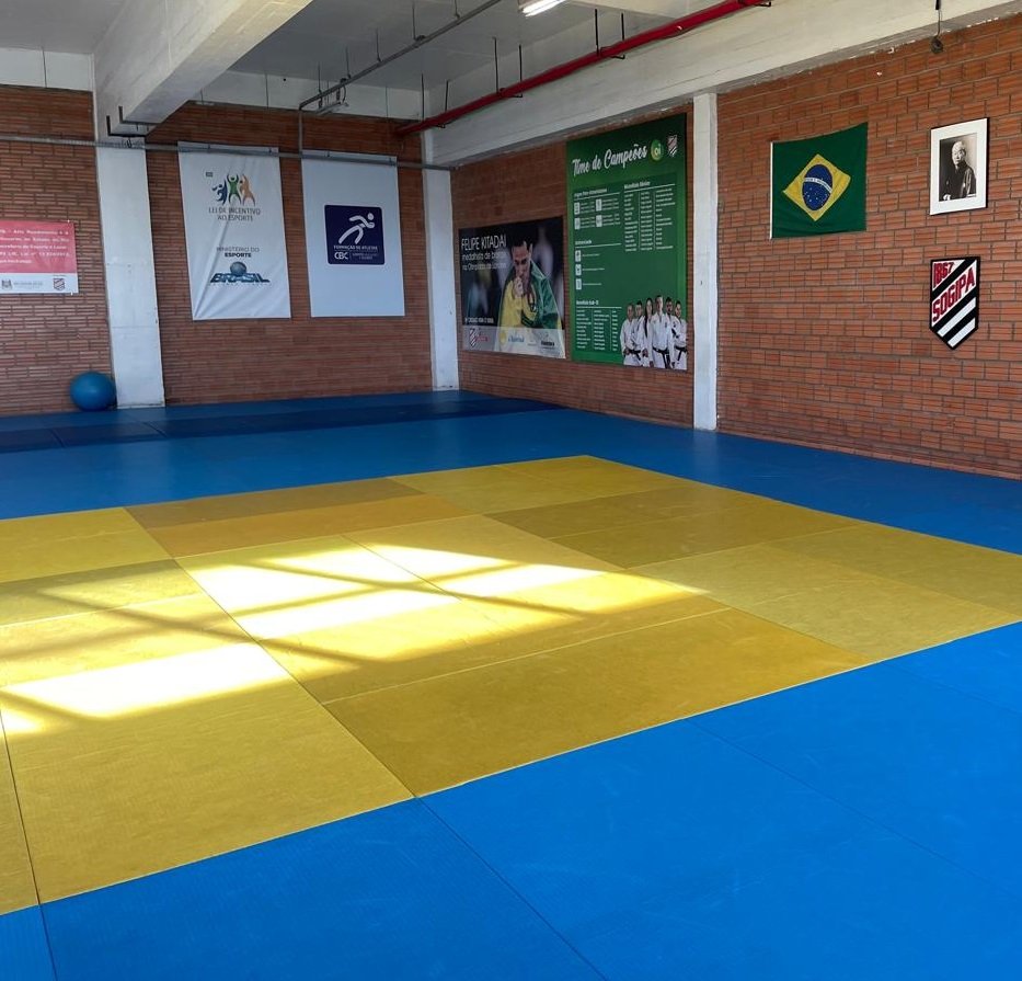 Sogipa instala novo sistema de amortecimento no doj que beneficar cerca de 300 judocas do clube. Equipamento foi adquirido com recursos do CBC